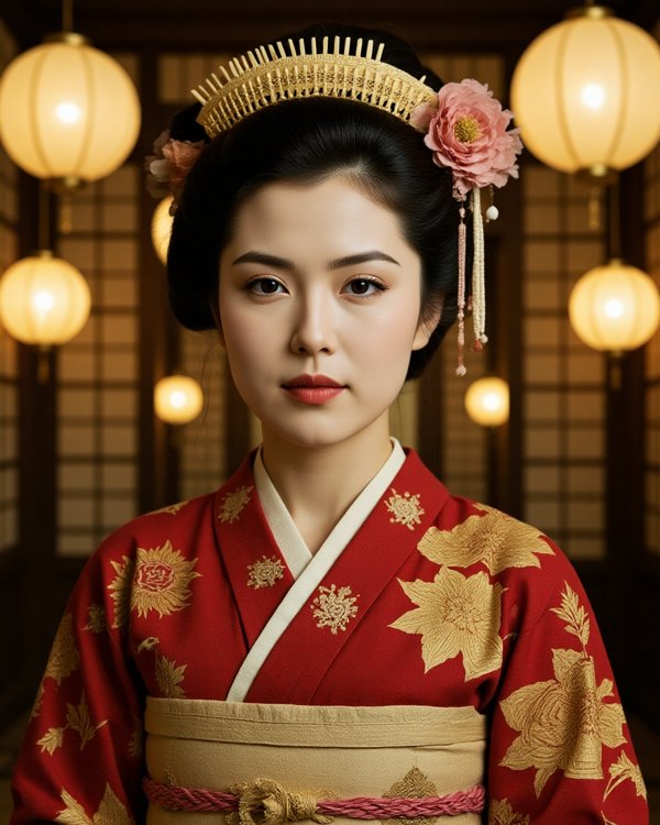 A single character in an Edo-period setting